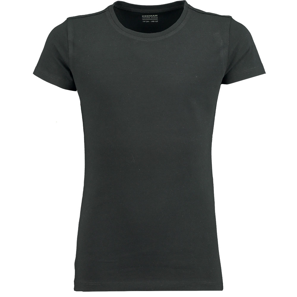 Kinder T-shirt Stretch Zwart kopen? Goed en goedkoop