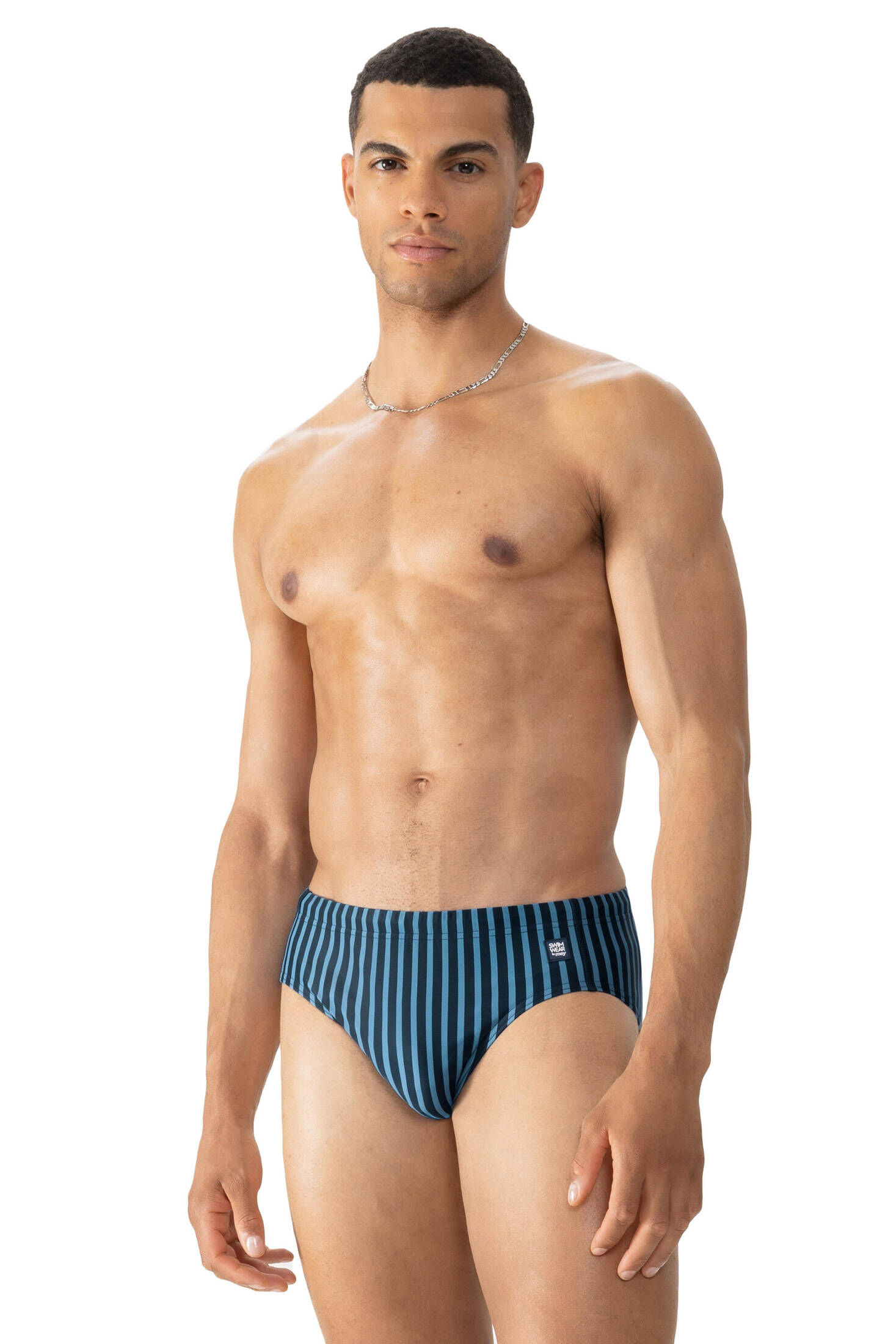 mey| Herren Badehose Serie Broader Stripe
