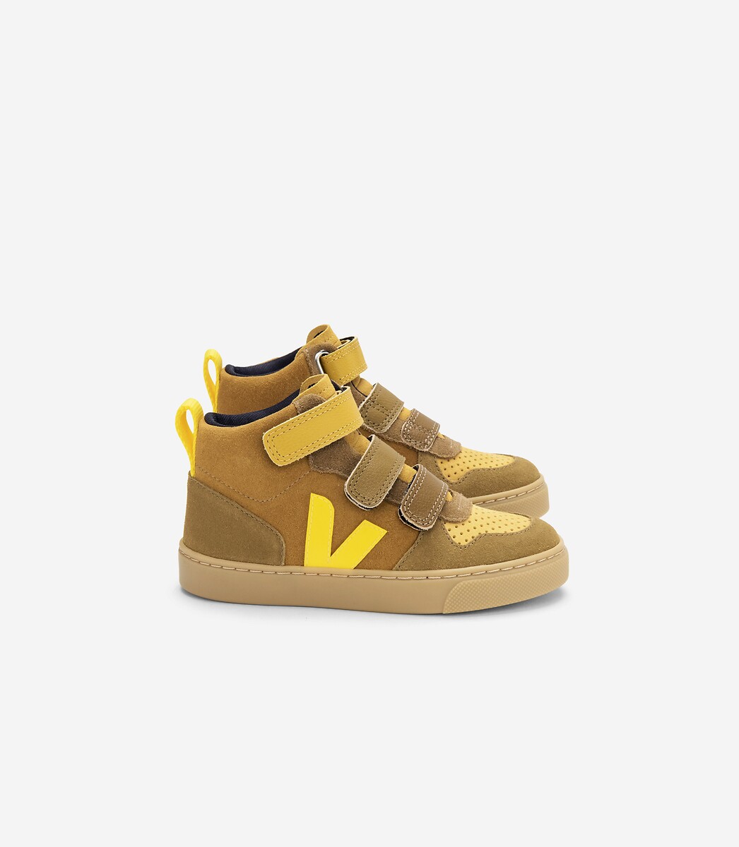 VEJA<br>Tênis esportivo de camurça tamanho pequeno V-10 Mid