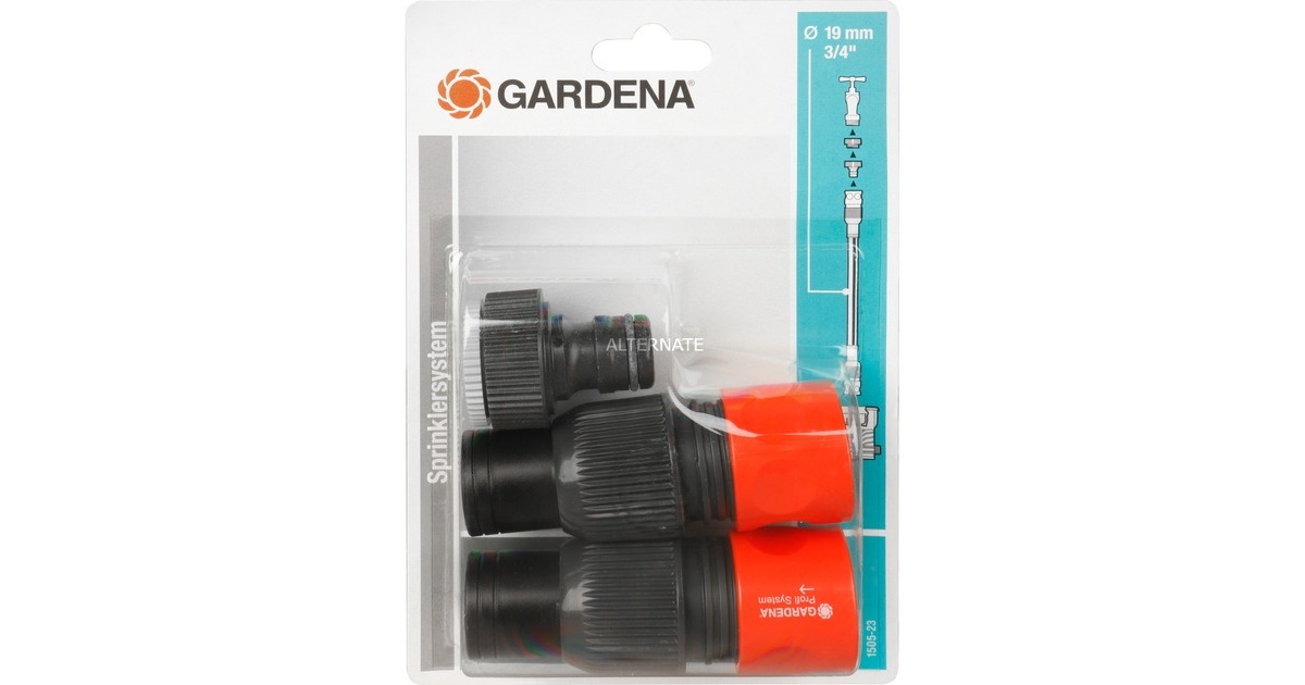 GARDENA'Profi' Maxi-Flow System Aansluitset aansluiting  (Zwart/oranje, 1505-23)