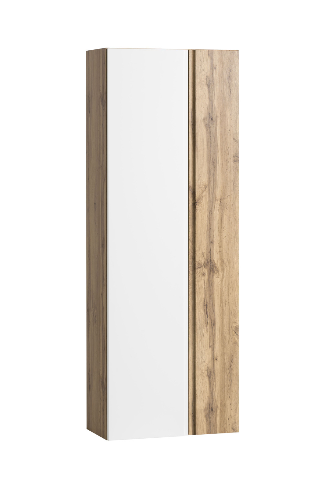 Seitenschrank - Wotaneiche - weiß matt - 65 cm