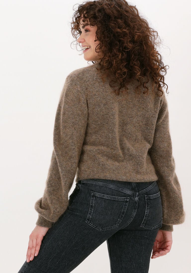 SECOND FEMALE bruine second female trui brook knit reverse drop should