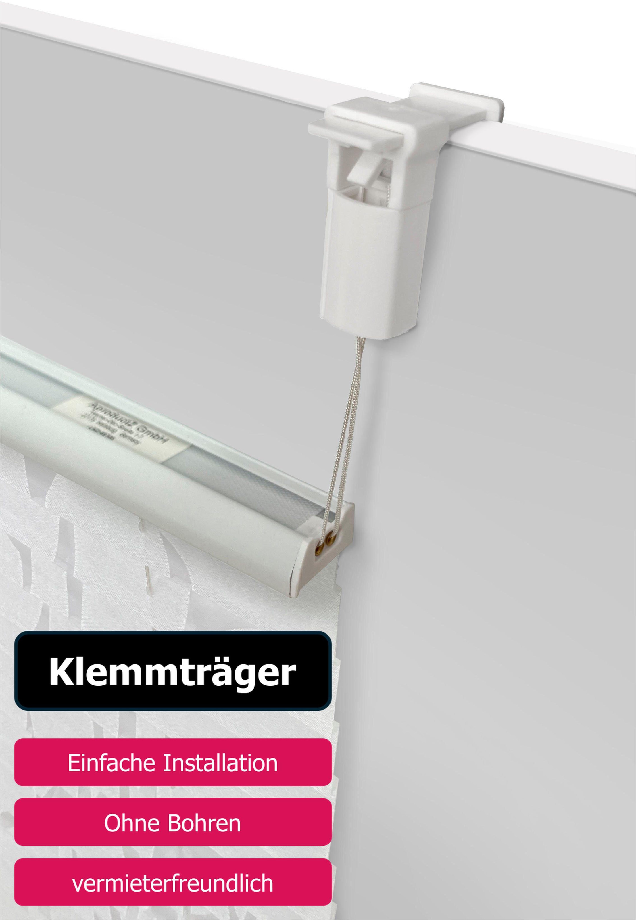 my home Plissee »Anna« Lichtschutz ohne Bohren verspannt Ästemotiv, Bestseller mit über 500 4,5-Sterne-Bewertungen, Klemmträger