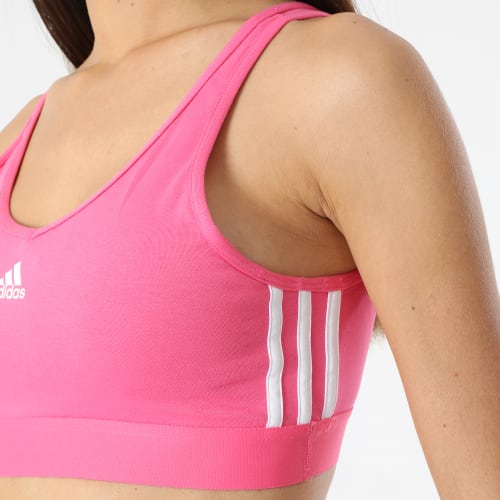 Brassière Femme A Bandes 3 Stripes IC4430 Rose