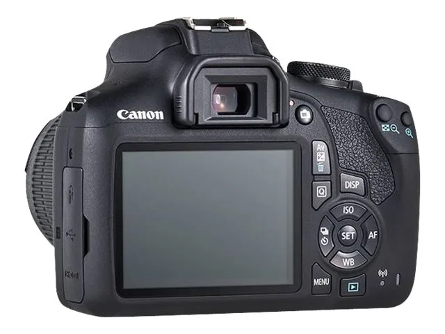 Canon EOS 2000D - Digitalkamera - SLR - 24.1 MP - APS-C - 1080p / 30 fps - 3x optisk zoom EF-S 18-55 mm III og EF 75-300 mm III objektiver - Wi-Fi, NFC