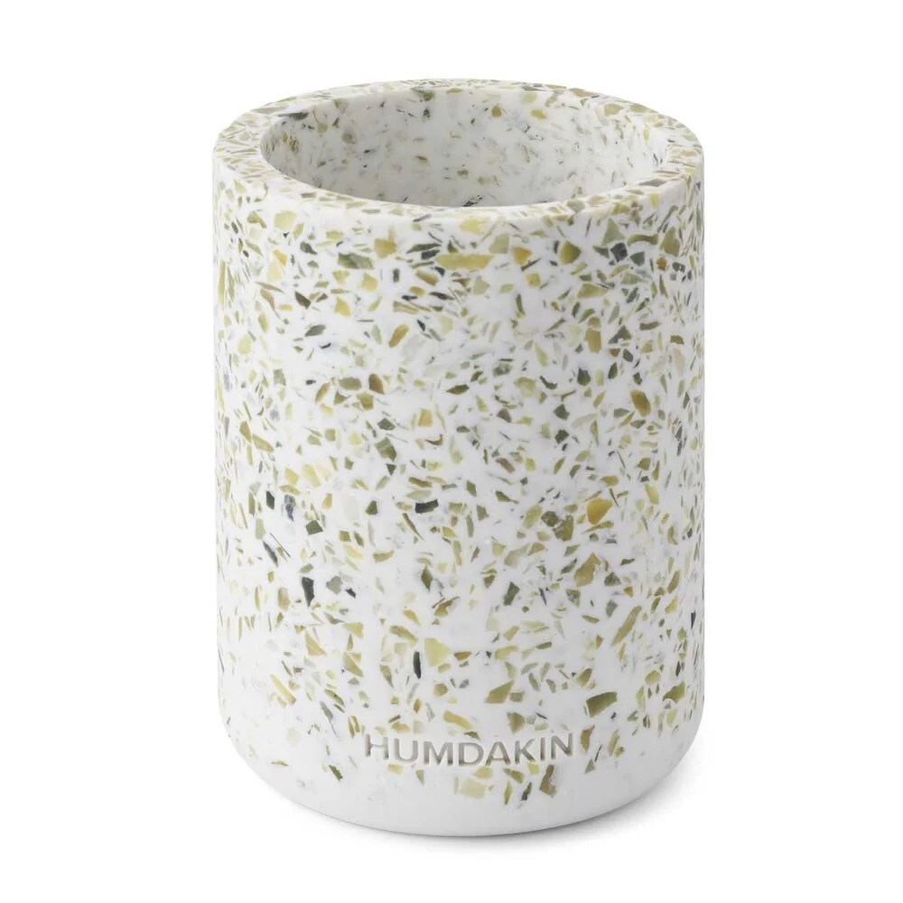 Humdakin  Terrazzo krus, grøn - H:14 cm.