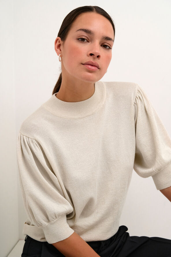 Kaffe KAregina Turtleneck Pullover Sand dollar