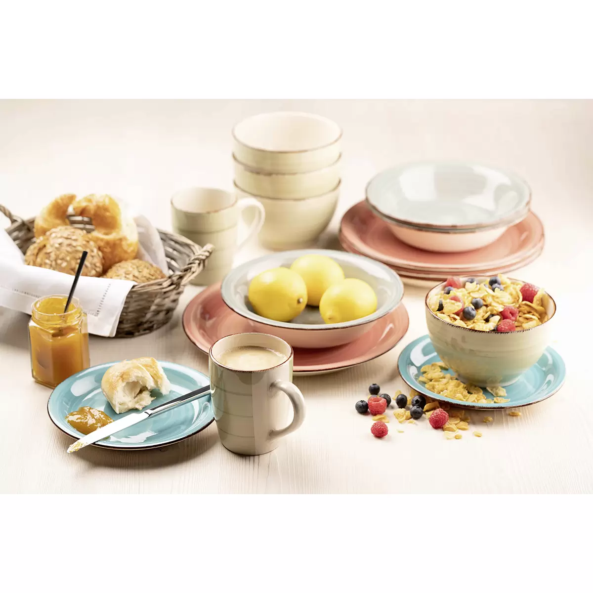 Geschirr-Set 30tlg. LUMACA dunkelblau