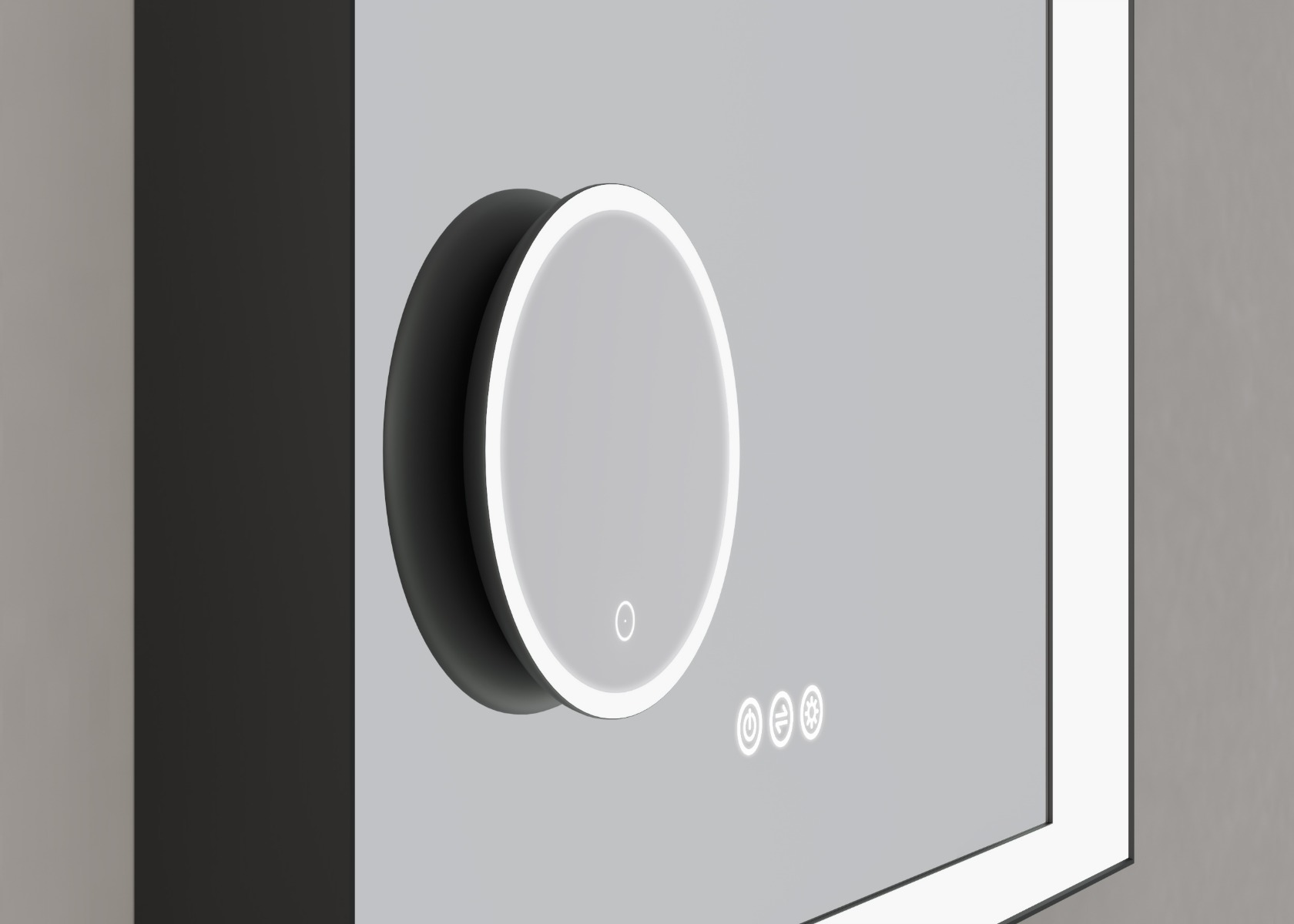 Thebalux M19 scheerspiegel rond 15cm met verlichting