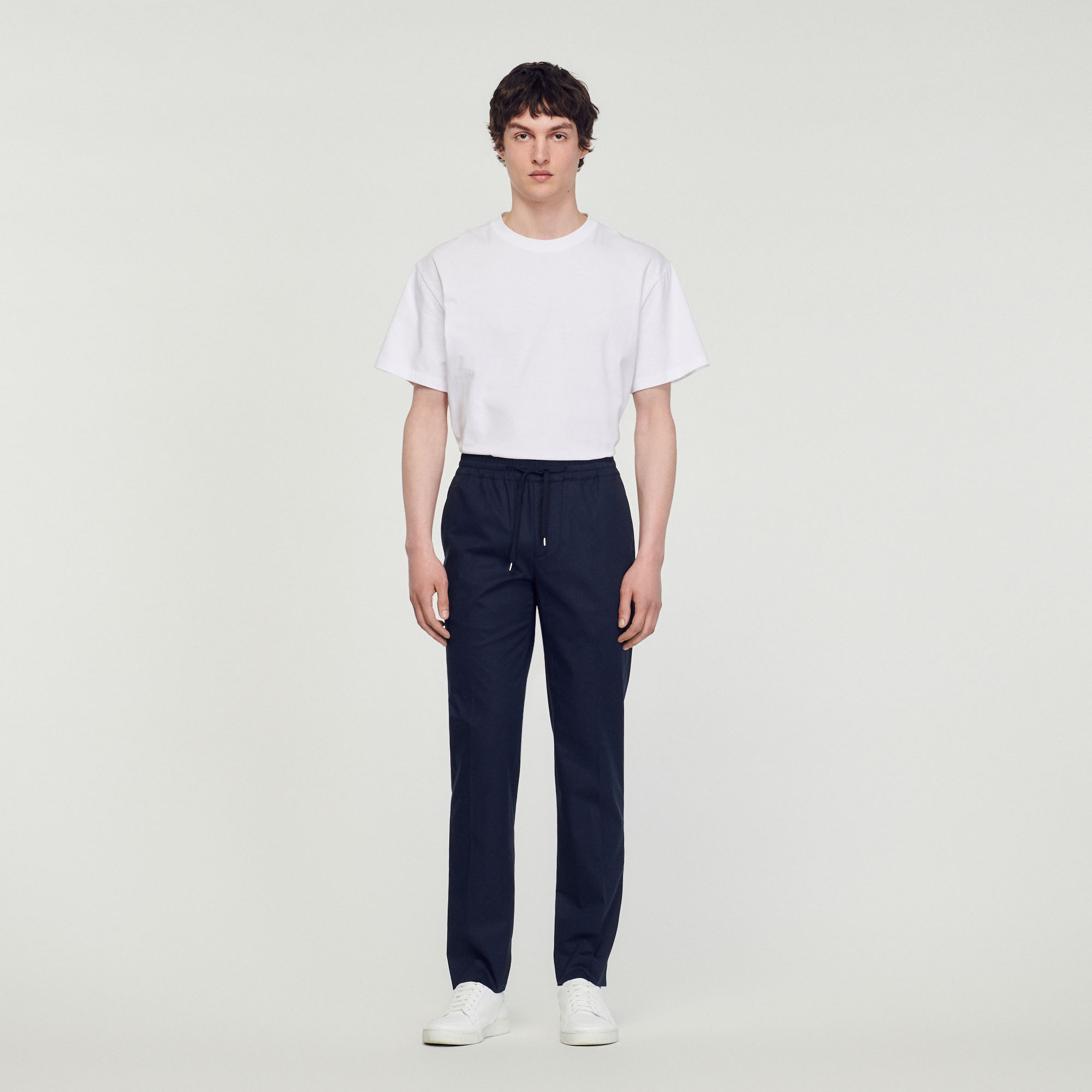 Pantalon droit elastique