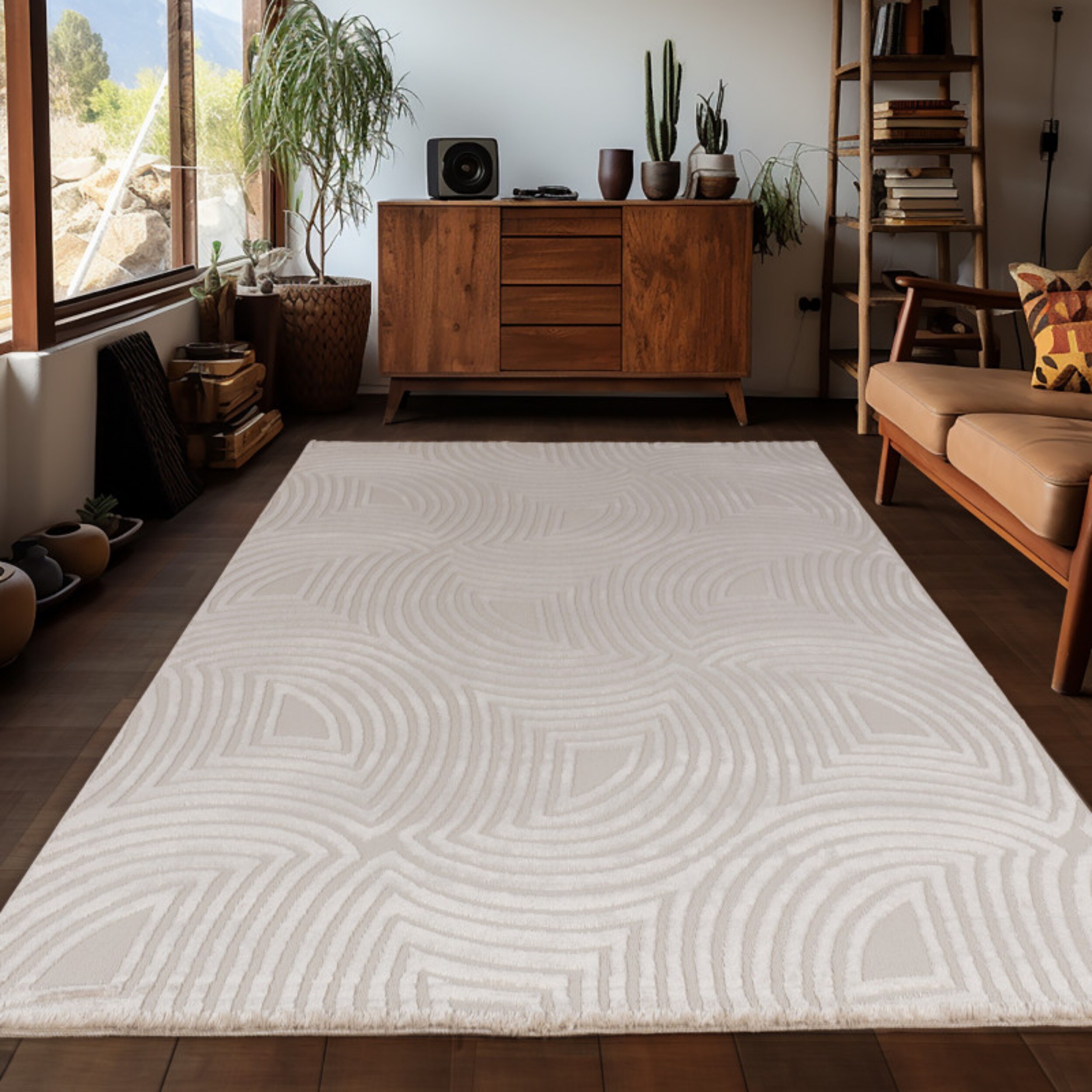 Teppich Wohnzimmer Kurzflor Skandinavische Stil Teppich, Einfarbig