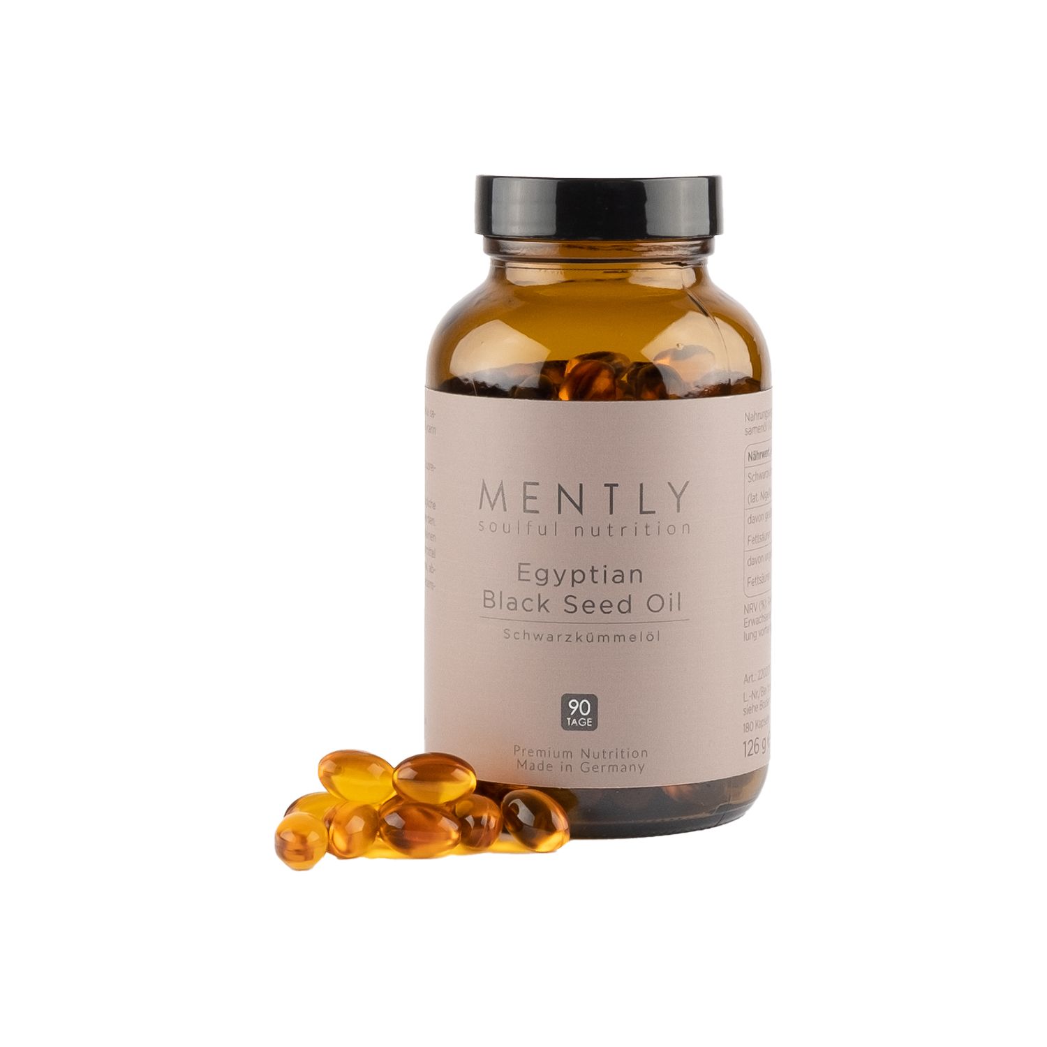 MENTLY Egyptian Black Seed Oil Schwarzkümmelöl