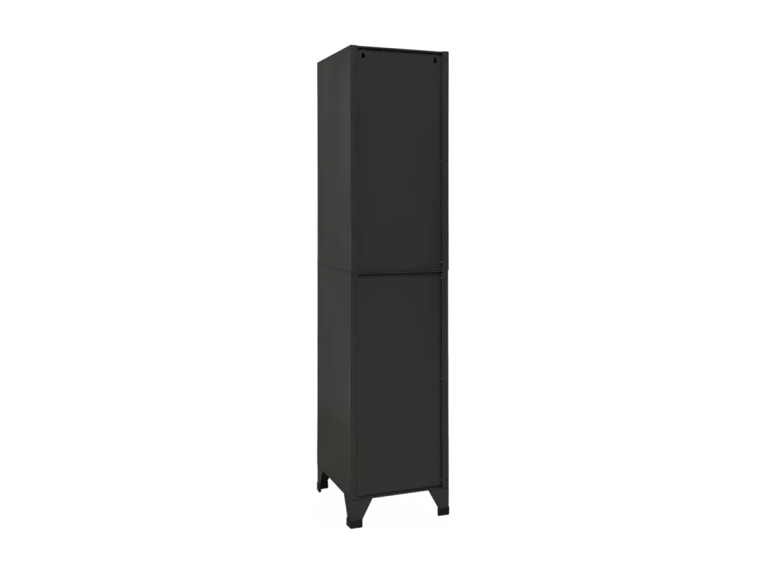 Armoire à casiers Anthracite 38x45x180 cm Acier
