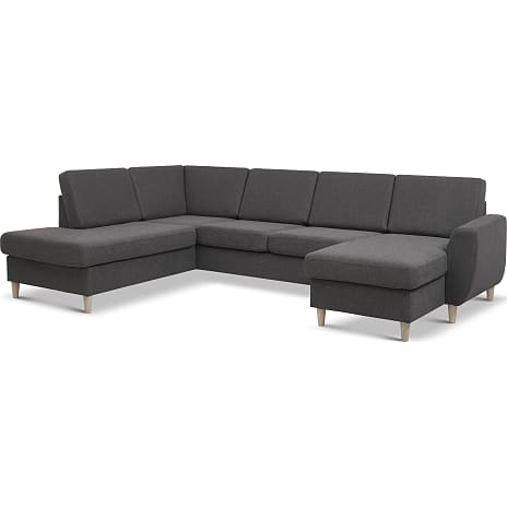 Madrid Nordic højrevendt U-sofa - antracit