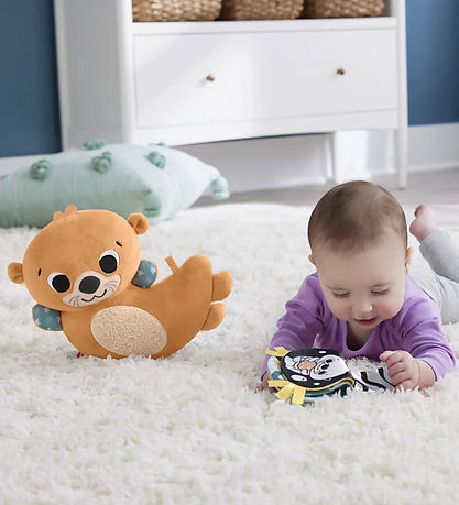 Fisher-Price Kuscheltier - 22,8 cm - 2-In-1 Rockin' Tummy Time O