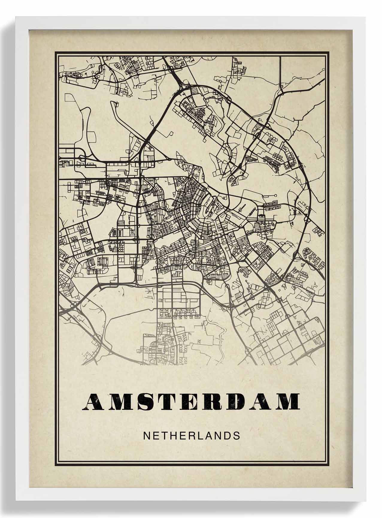 Amsterdam Stadt Sepia