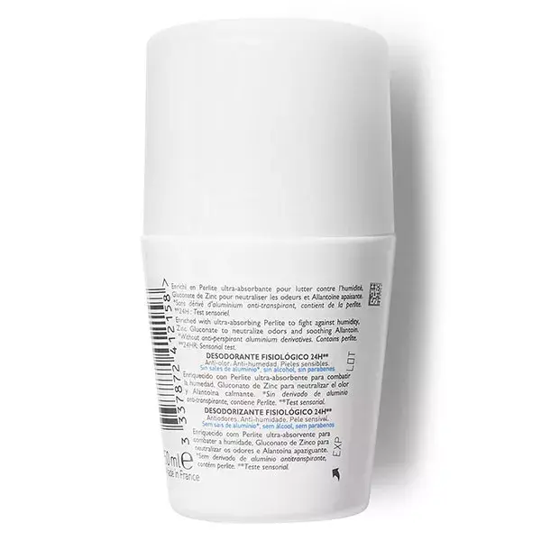 Desodorante Roll-On Fisiológico 24H La Roche-Posay 50ml