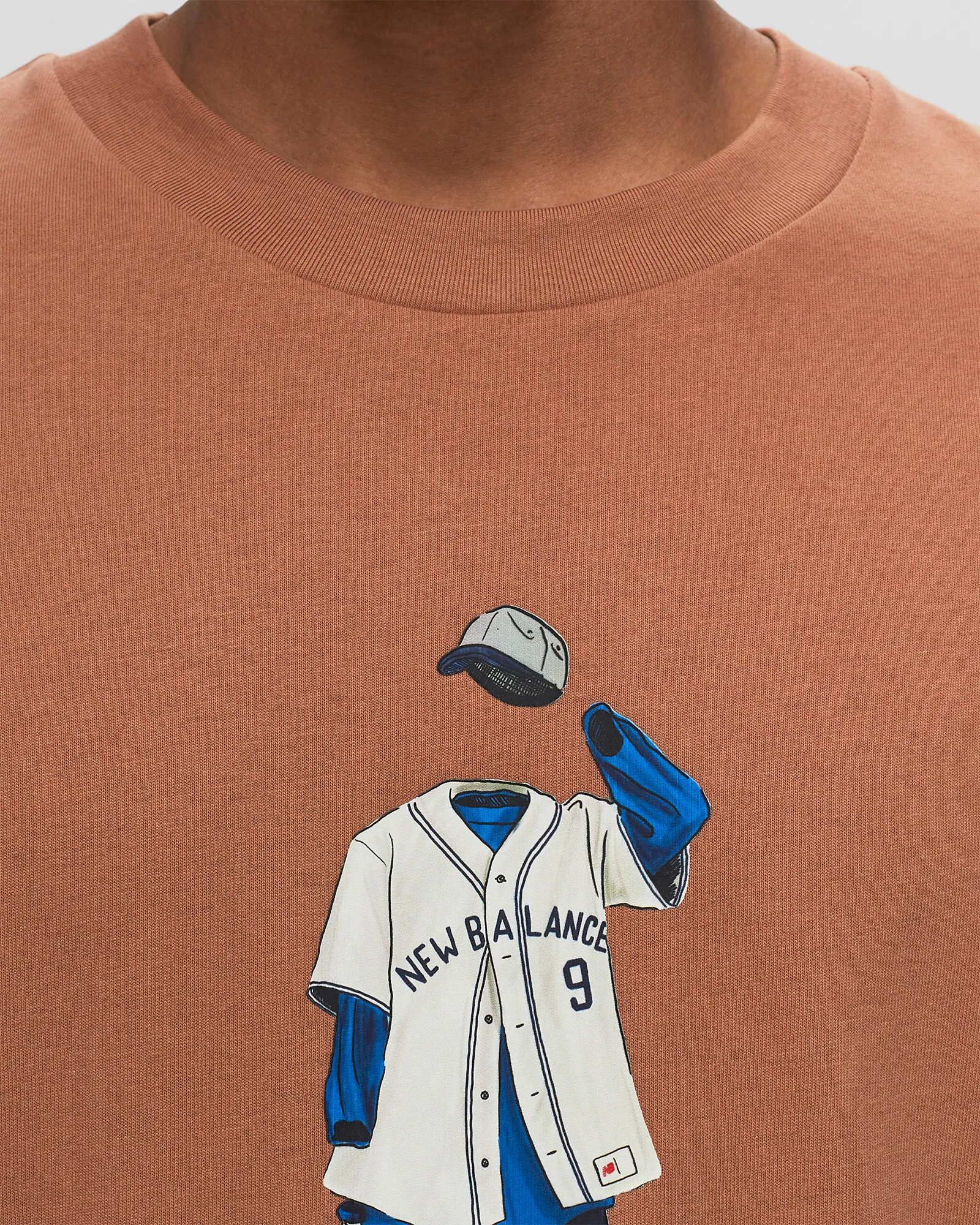 Camiseta Relaxed estilo beisebol da New Balance Athletics