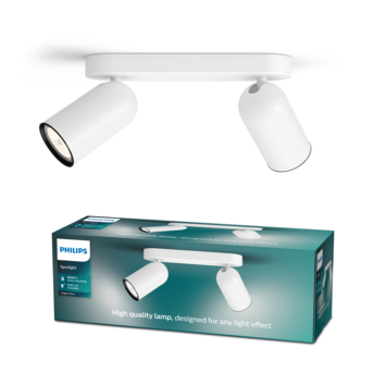 Philips duospot Pongee wit