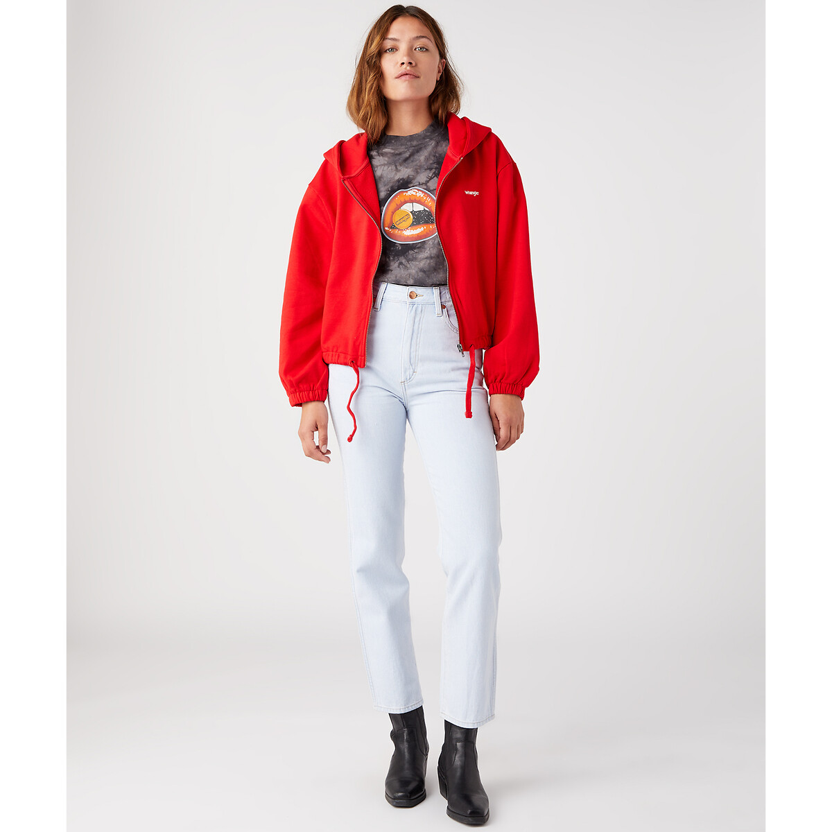 WRANGLER<br>Calças jeans largas e de cintura alta