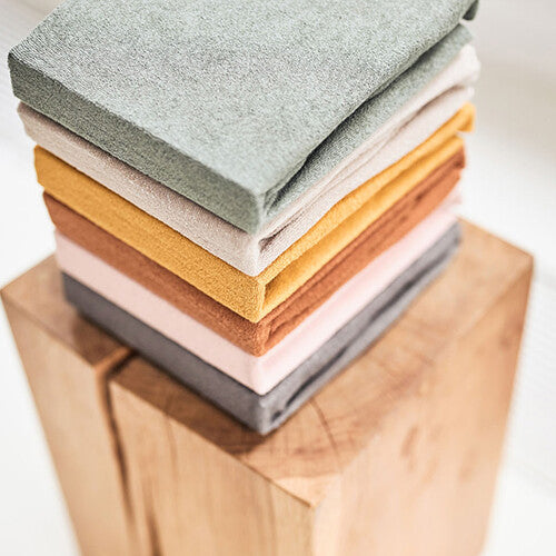 Jollein hoezen verschoonkussen badstof 70x50 cm - ash green - 2st