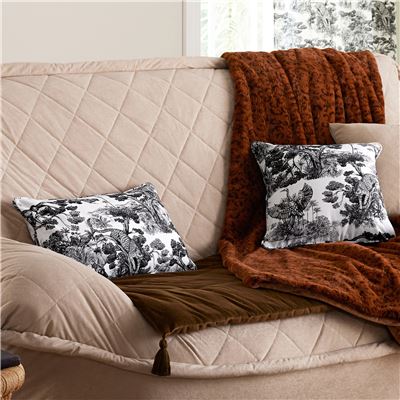 Housse coussin motif jungle - CRÉATION THÉVENON