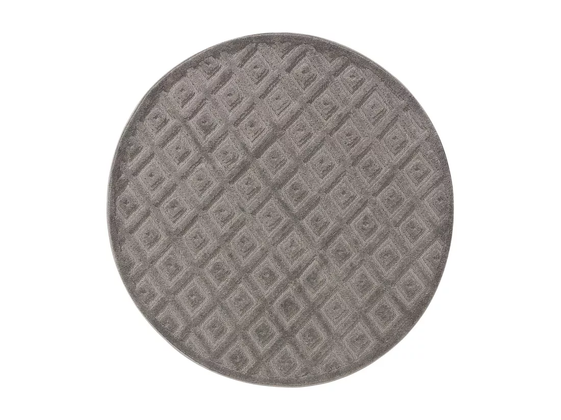 Tapis Leo Gris clair ø 200 cm rond
