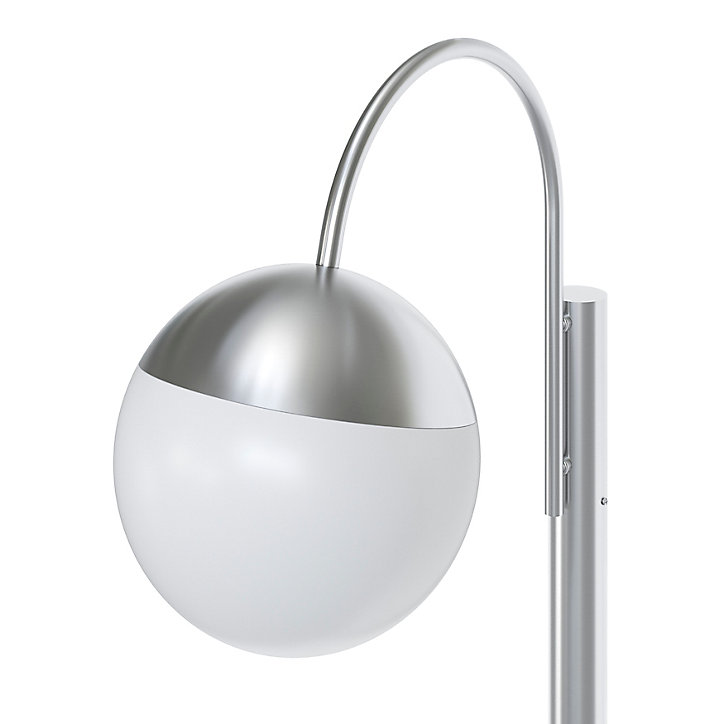 Lampadaire Jarrow E27 25W IP44 GoodHome chrome