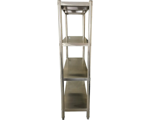 RVS stellingkast, horecastelling Kaiserthal, 180x130x45 cm, 4 schappen, draagvermogen 320 kg