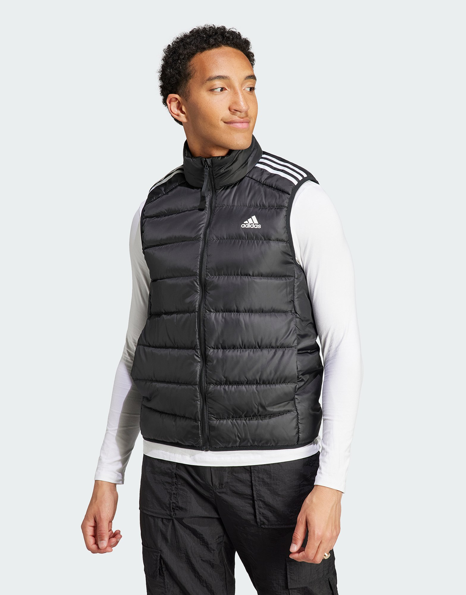 adidas Doudoune sans manches légère 3 bandes Essentials