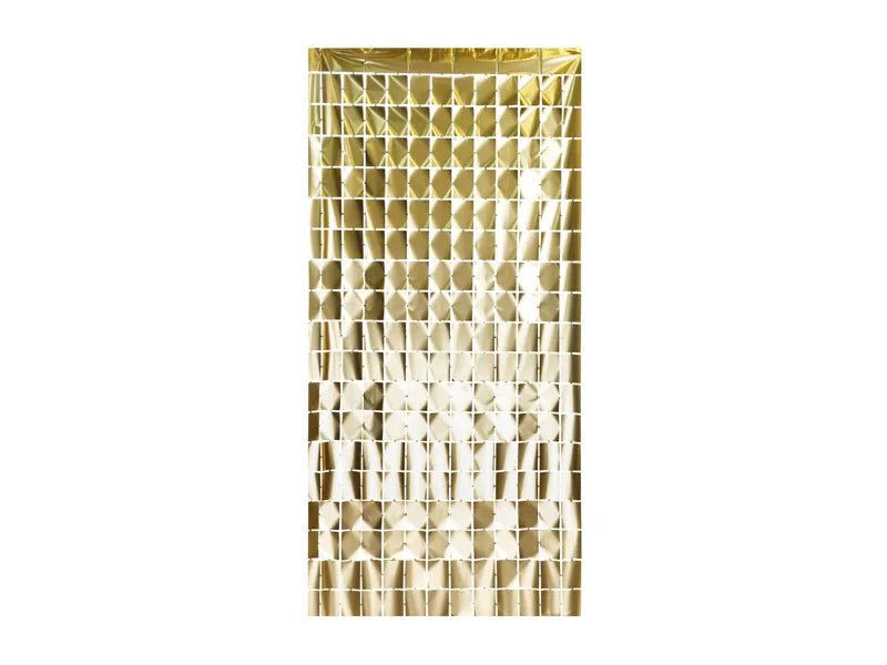 Gouden Deurgordijn Vierkantjes 2m