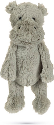 Beeztees hondenspeelgoed knuffel nijlpaard Quin grijs 40 x 20 x 13 cm