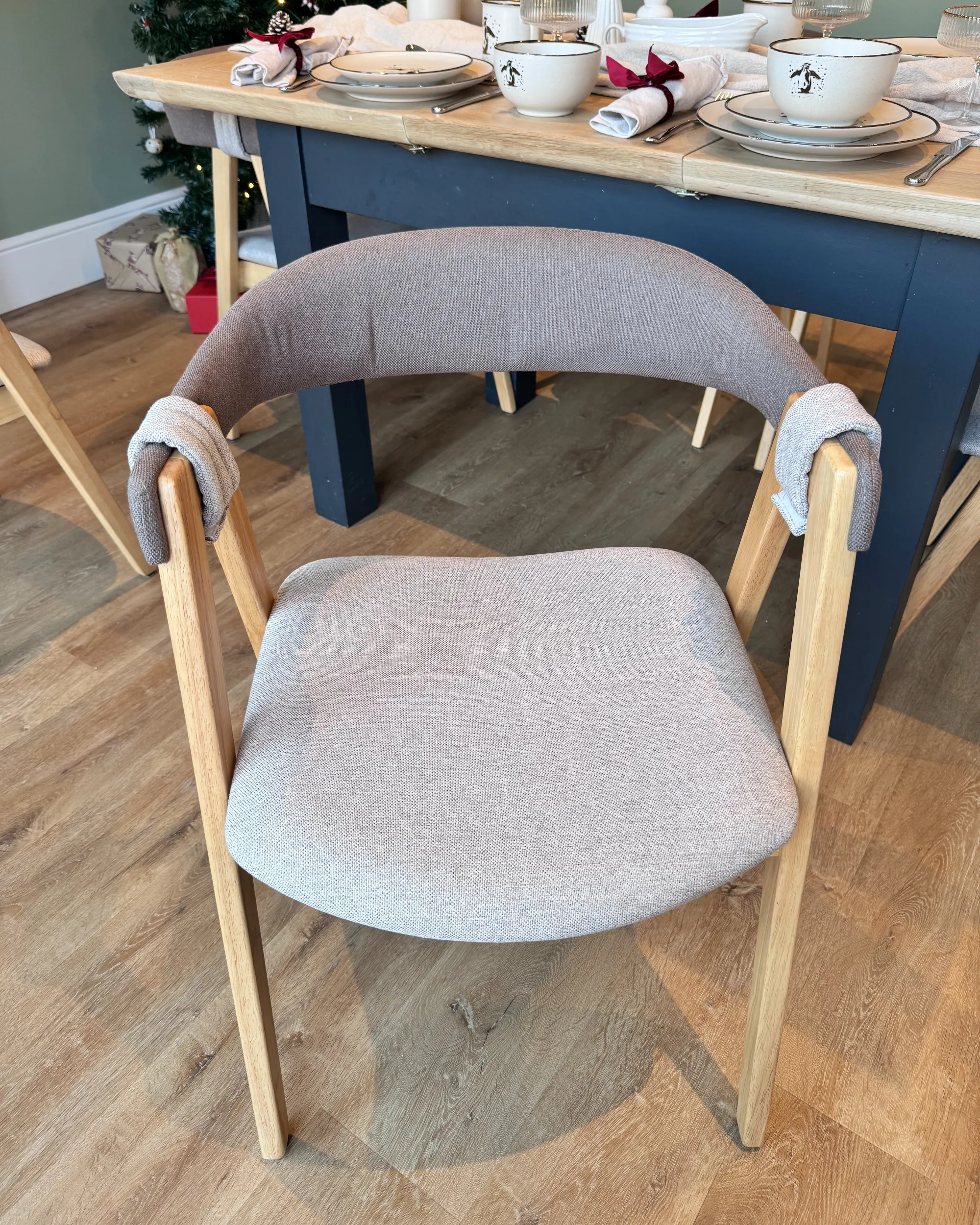 Set van 2 eetkamerstoelen DAY Lichtbruin/taupe
