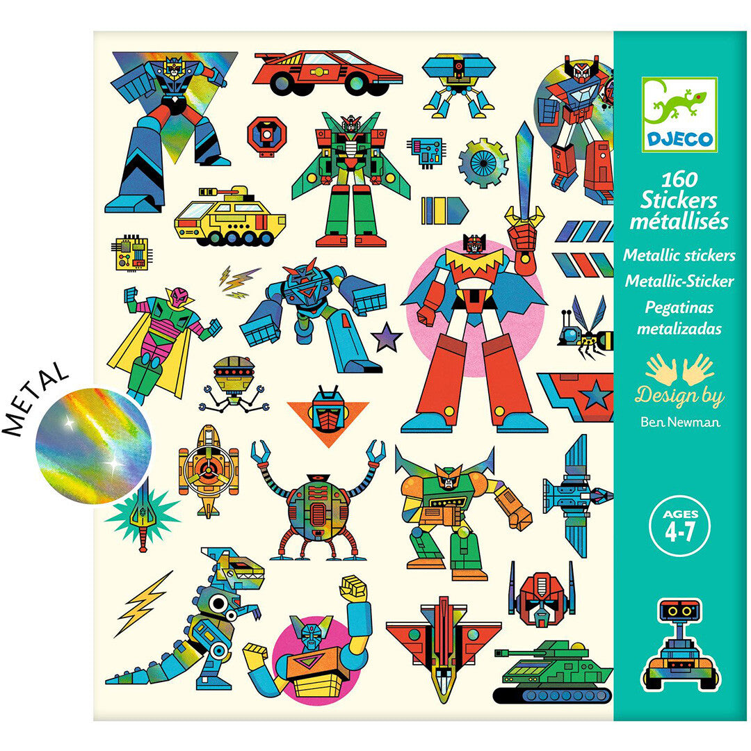 Djeco stickers robot - 160st