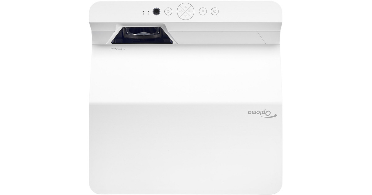 OptomaZW410UST Compacte Ultra korte afstand DLP-projector  (Wit, 4000 ANSI Lumen)