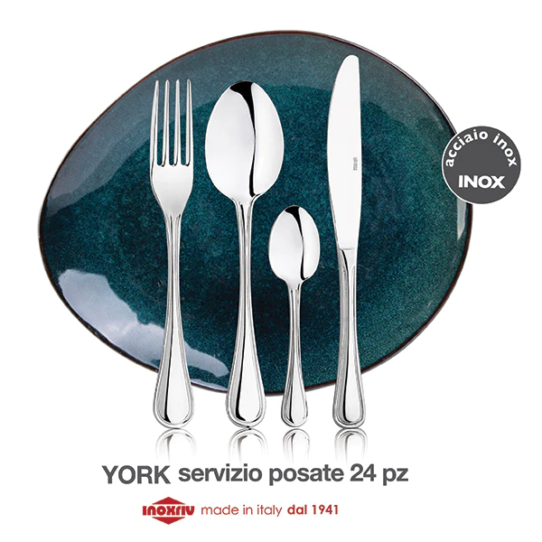 Ménagère Inox York 24 pièces Inoxriv