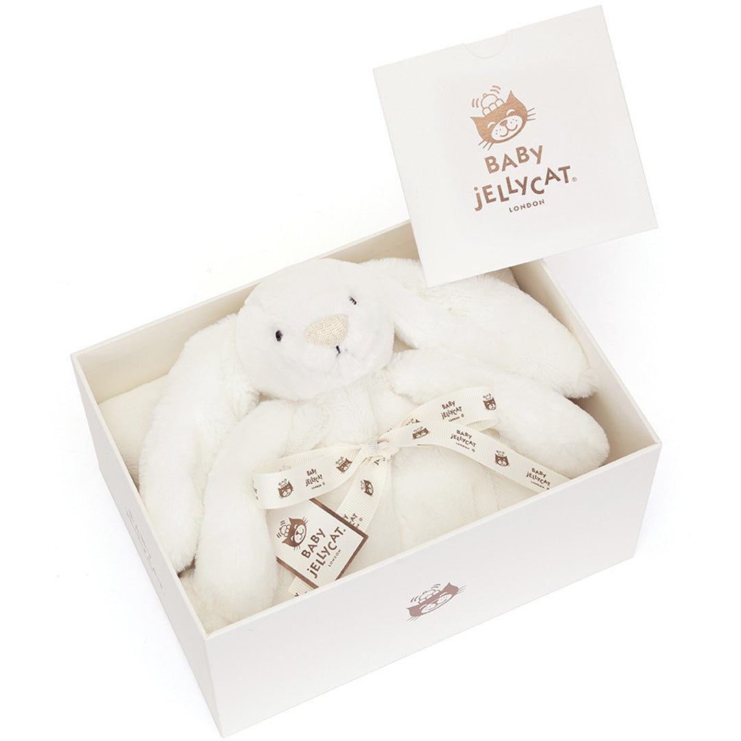 jellycat knuffeldekentje bashful konijn luxe - luna - 70x56 cm