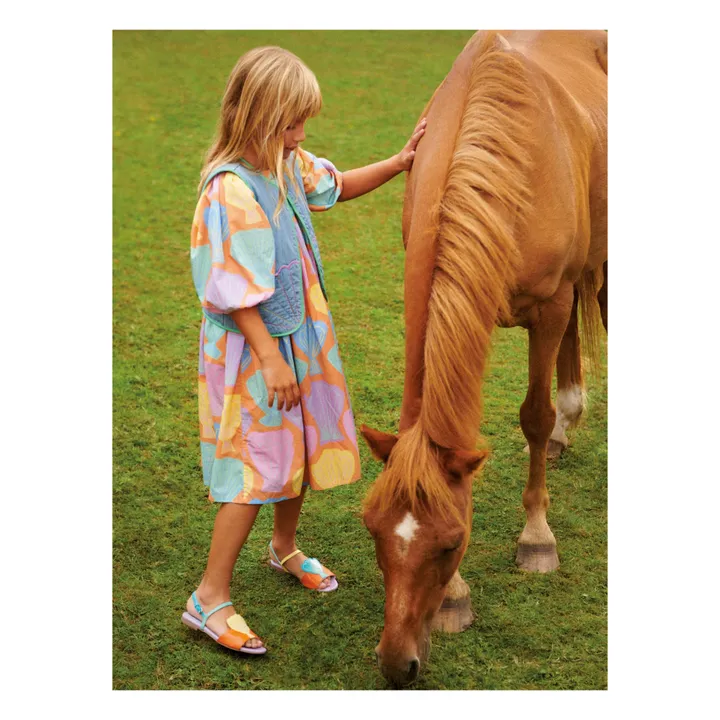 Stella McCartney Kids Robe Popeline Coquillage | Abricot