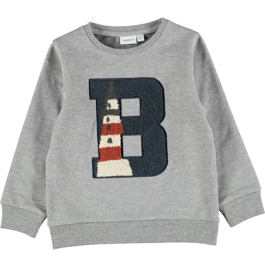 name it Sweatshirt Nmmohej Grey Melange