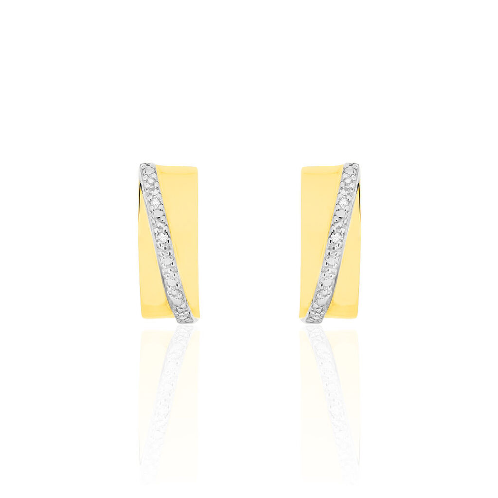 Créoles Timira Or Jaune Diamant