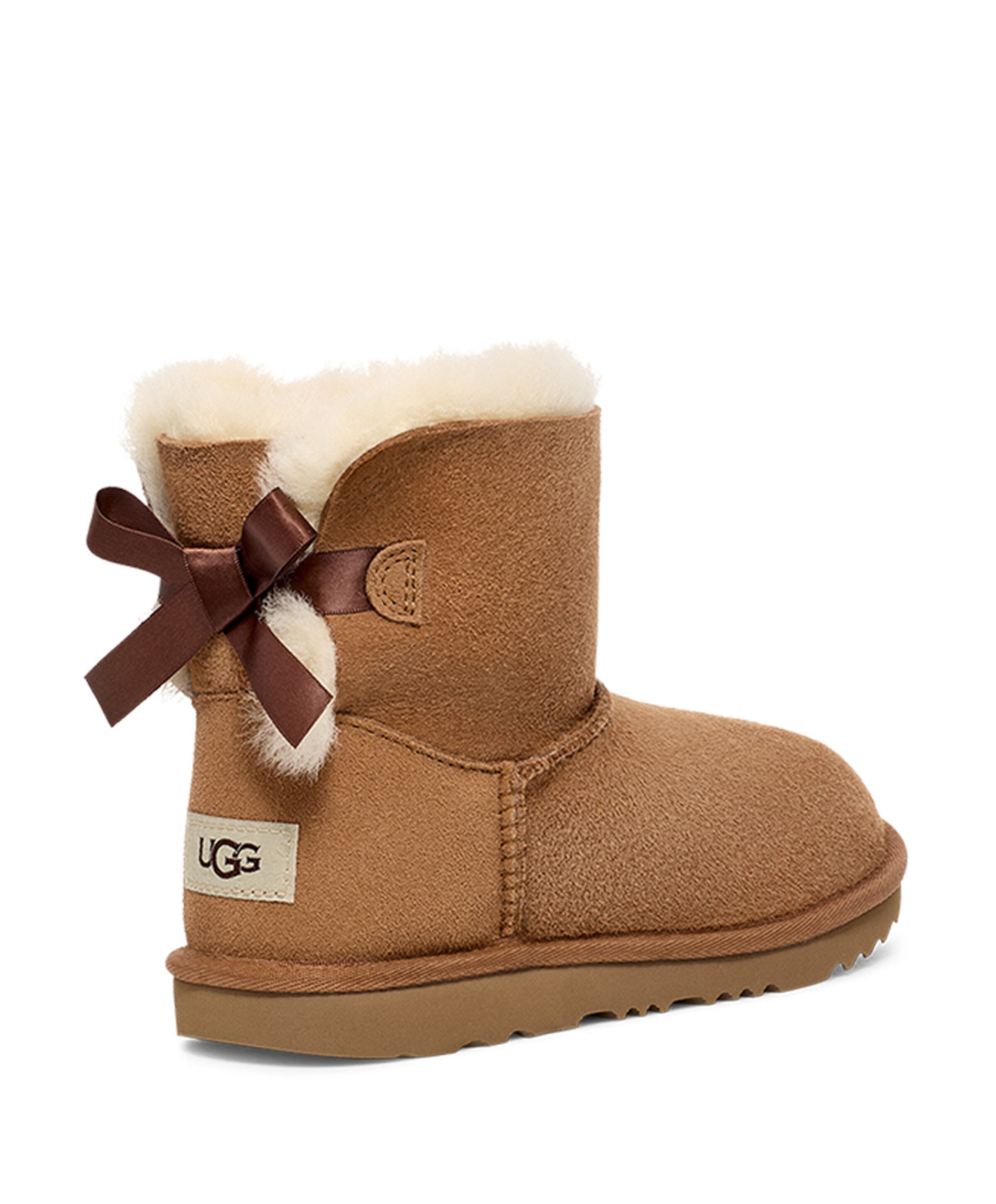 Ugg K MINI BAILEY BOW II meisjes enkellaarzen bruin
