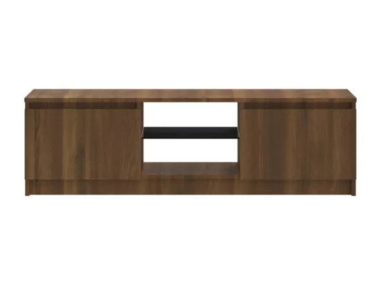 Meuble TV avec lumières LED chêne marron 120x30x35,5 cm
