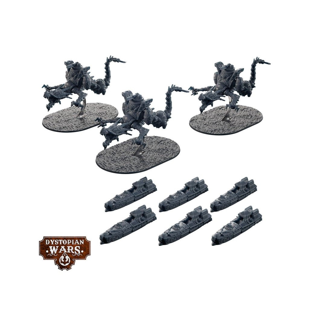 Dystopian Wars: Tianlong Battlefleet Set