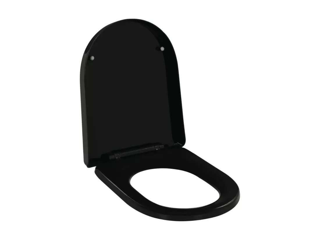Abattant WC à fermeture noire 45 x 35 x 35 cm 02_0002913
