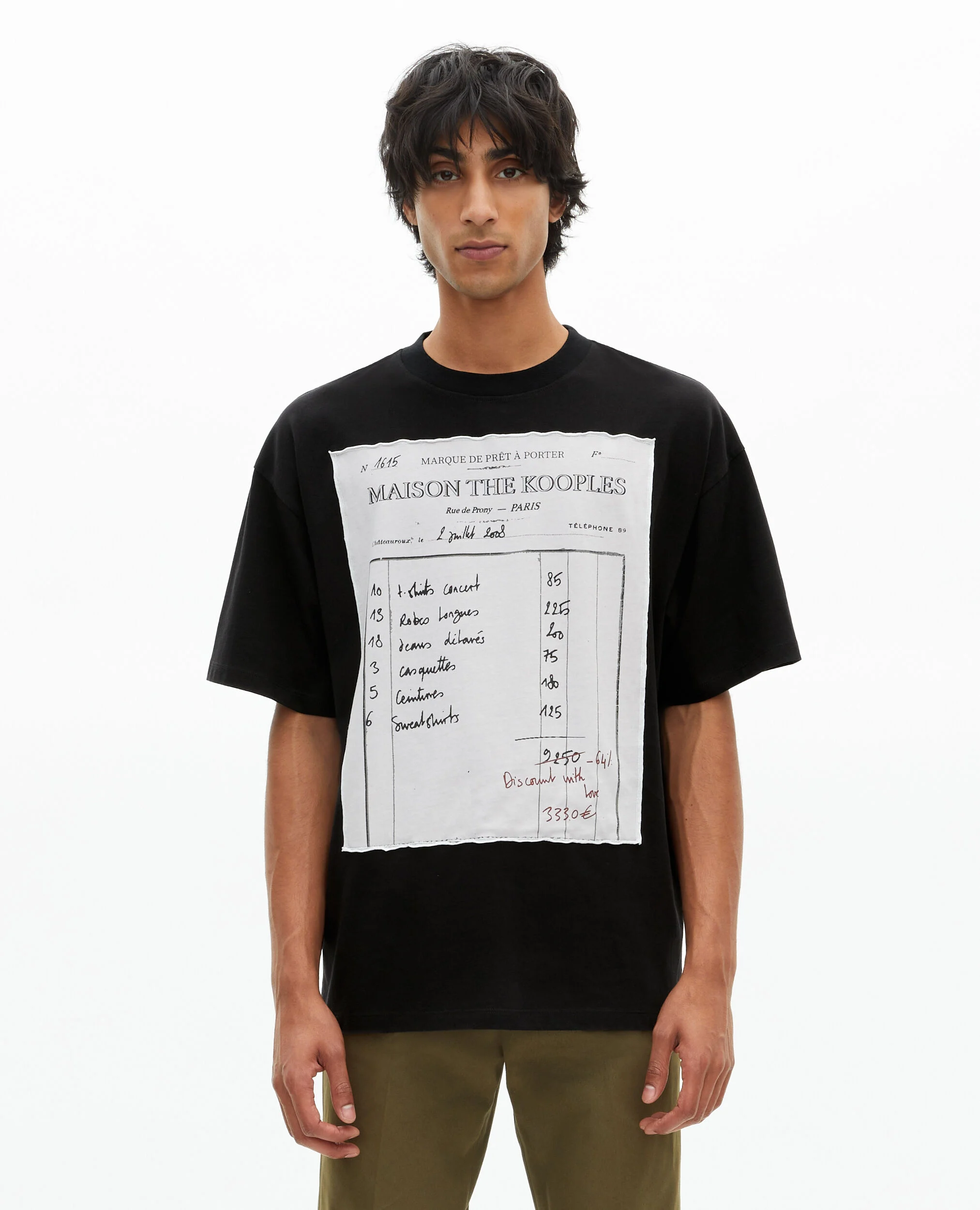 T-shirt loose noir
