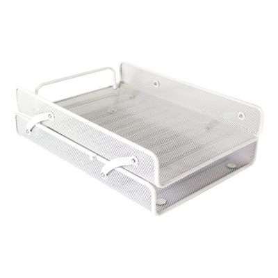 Clementina Frog - Corbeille à courrier - double mesh blanc