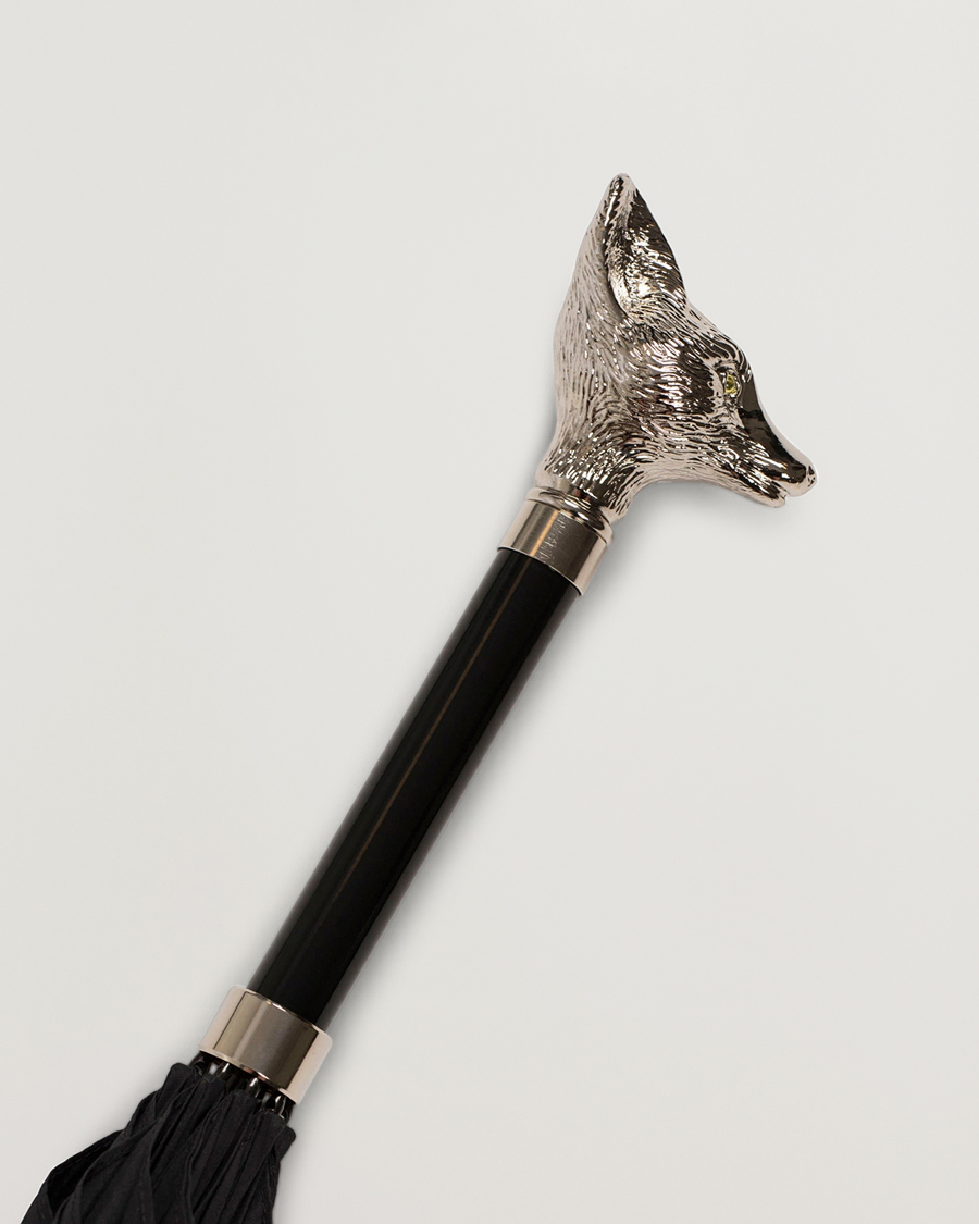 Fox Umbrellas Silver Fox Umbrella Black