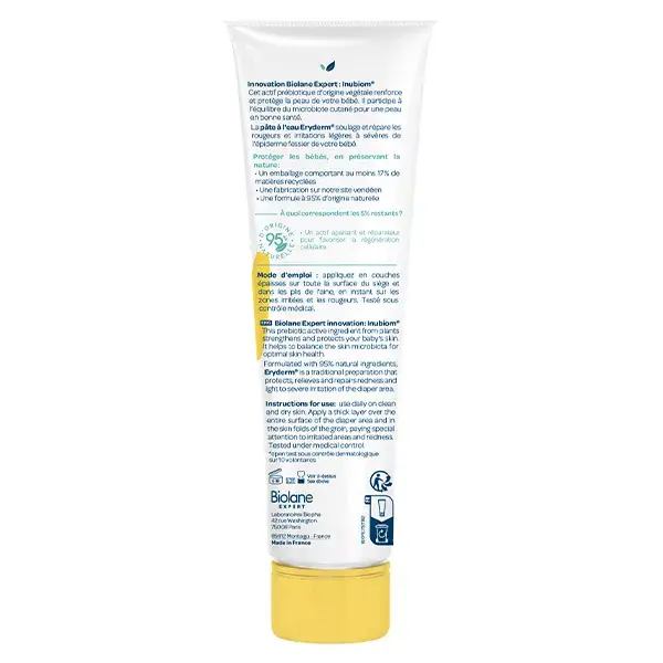 Biolane Expert - Eryderm - Pasta à base de água - Irritações - 75ml