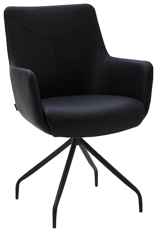 CASAVANTI Stuhl LEON Leder schwarz