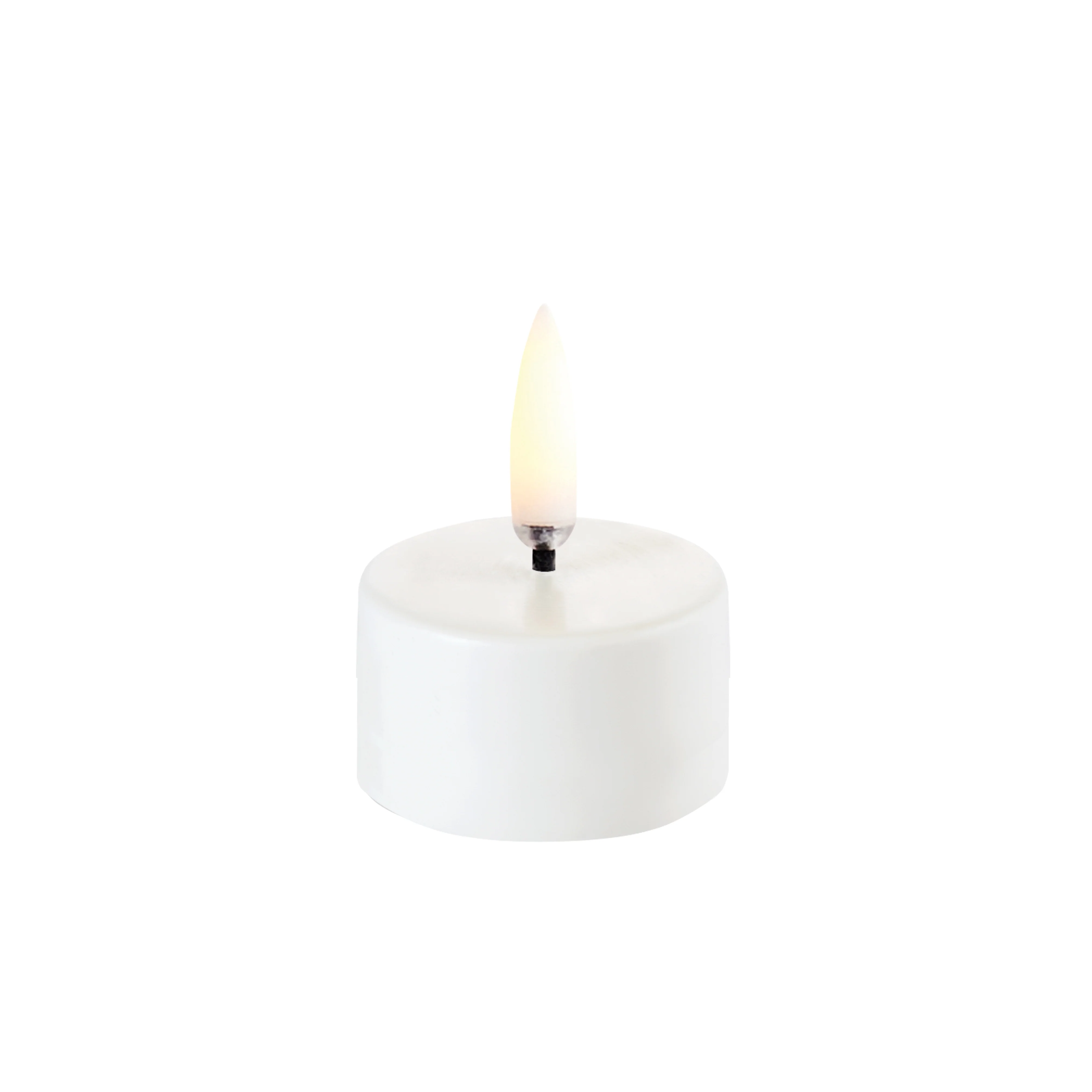 Uyuni  LED premium fyrfadslys, Nordic White - Ø4 cm.